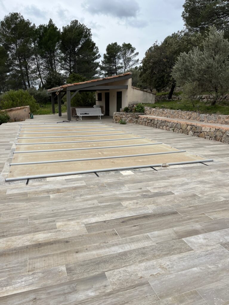 maçonnerie piscine travaux plage Cotignac